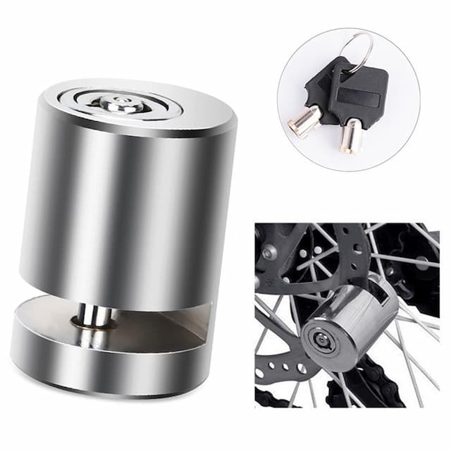 Anti-Theft Bicycle Lock Scooter Padlock for Skateboard Wheels Disc Brake Lock