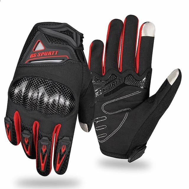 RS SPURTT Motorcycle Riding Gloves – Premium Protection + Comfort
