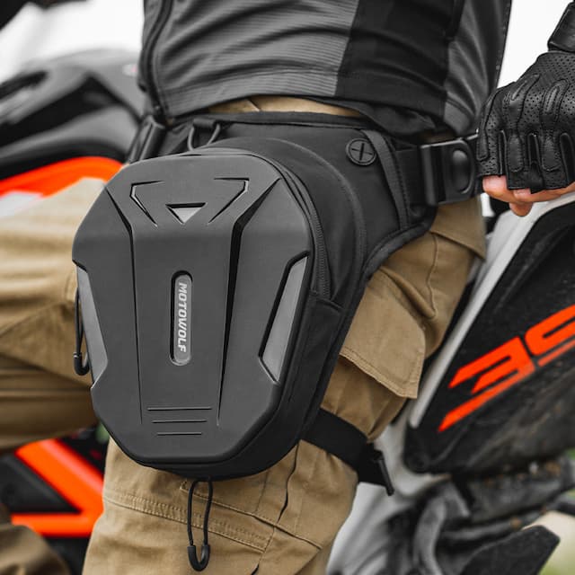 MOTOWOLF Hard Shell Riding Thigh Bag