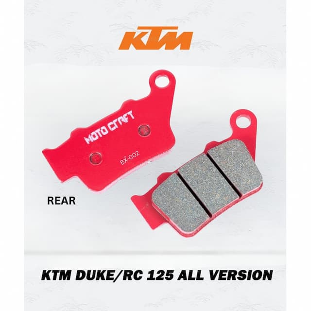 MOTO CRAFT Rear Brake Pad for KTM DUKE/RC 125 ALL Version + Lock Free